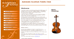 Desktop Screenshot of adelaidescottishfiddleclub.com.au